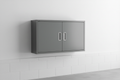 Wall-mounted garage cabinet